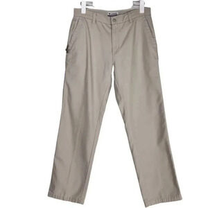 Columbia Granite Cloth Outdoor Utility Pants Stone Washed Khaki Sz 14